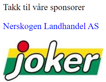 Løype ned til butikken